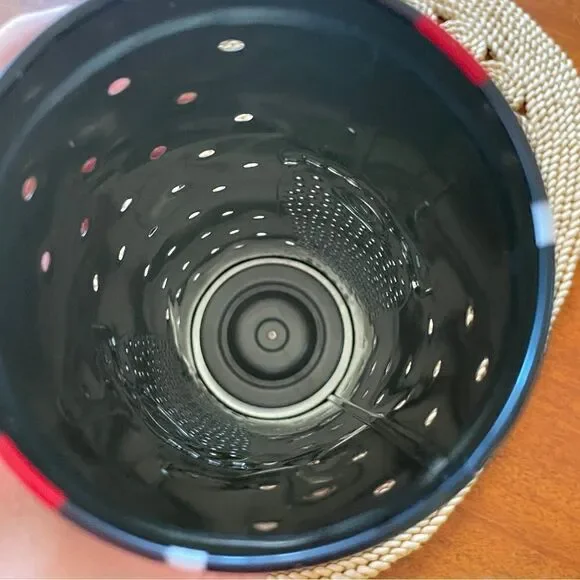 Vintage 2003 KAHLUA 12.5" X 3.5" Round Collectible Tin With Red Interior Light - Picture 11 of 13